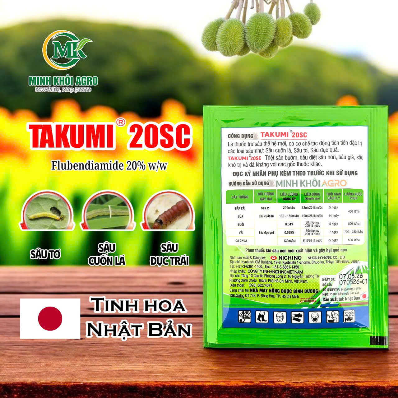 Thuốc trừ sâu Takumi 20SC - Gói 25ml